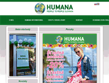 Tablet Screenshot of humana-slovakia.org